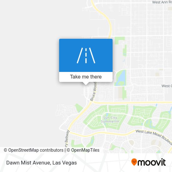 Mapa de Dawn Mist Avenue