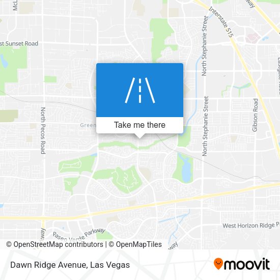Mapa de Dawn Ridge Avenue