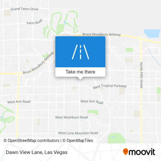 Dawn View Lane map