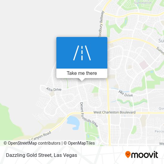 Dazzling Gold Street map