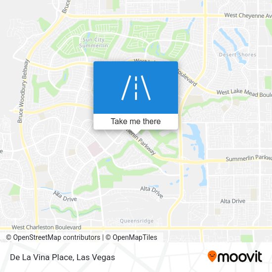 De La Vina Place map