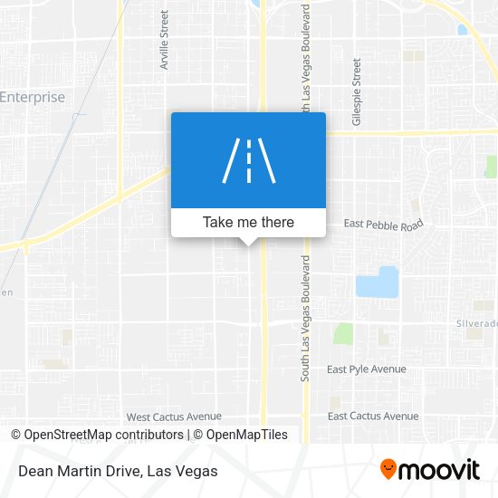 Dean Martin Drive map