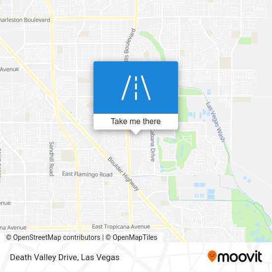 Death Valley Drive map