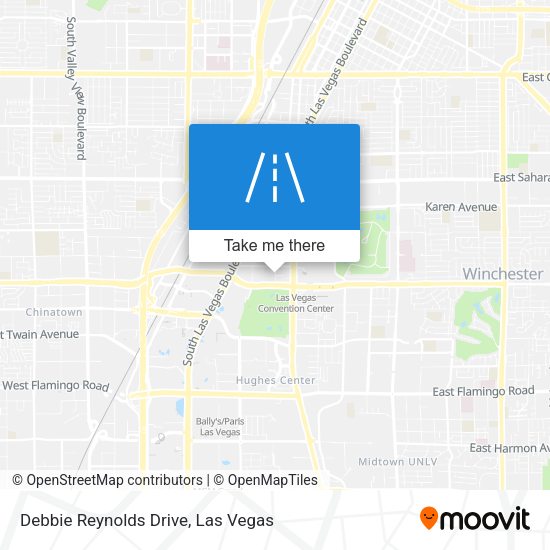 Debbie Reynolds Drive map