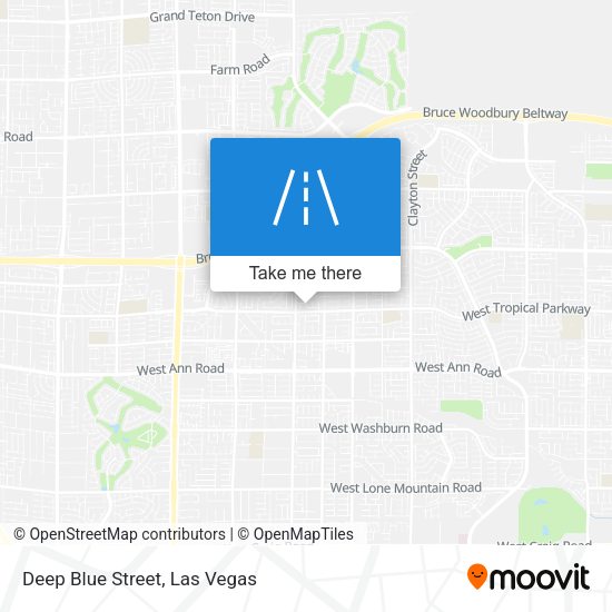Deep Blue Street map