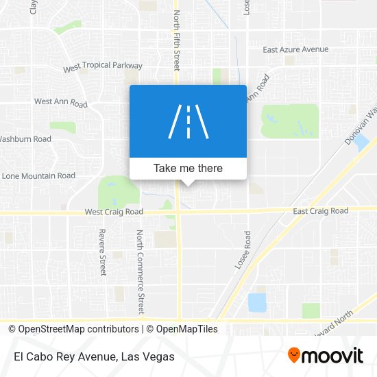 El Cabo Rey Avenue map