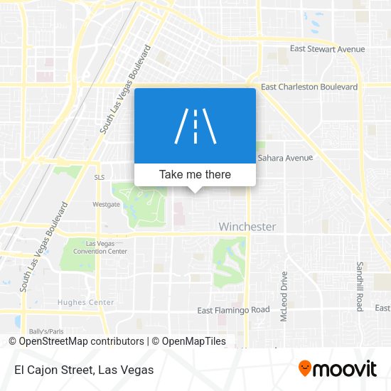 Mapa de El Cajon Street