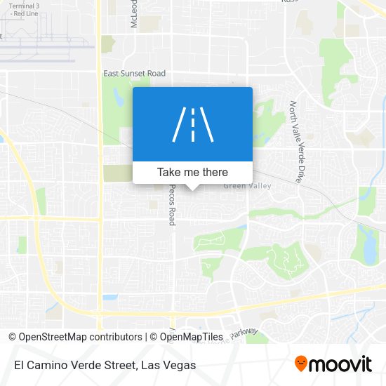 El Camino Verde Street map