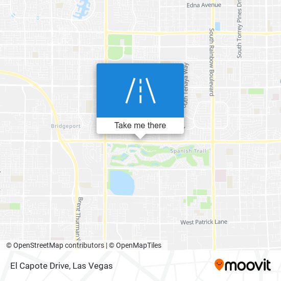 El Capote Drive map