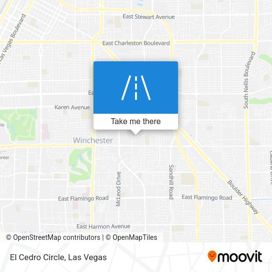 El Cedro Circle map