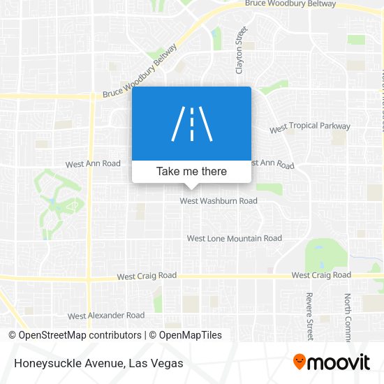 Honeysuckle Avenue map