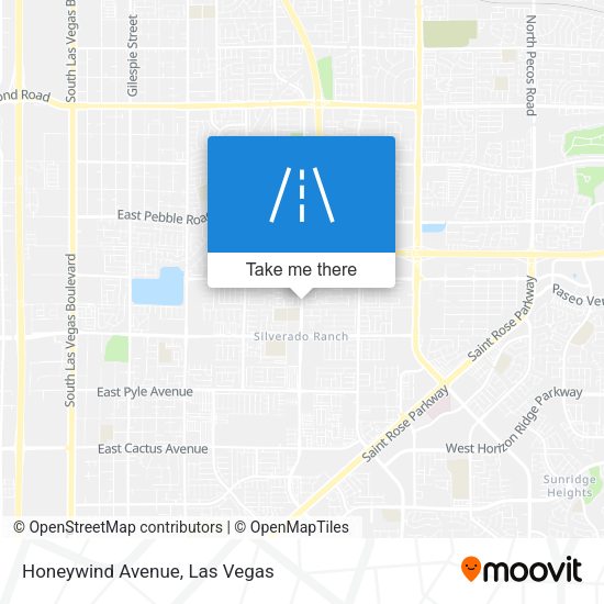 Honeywind Avenue map