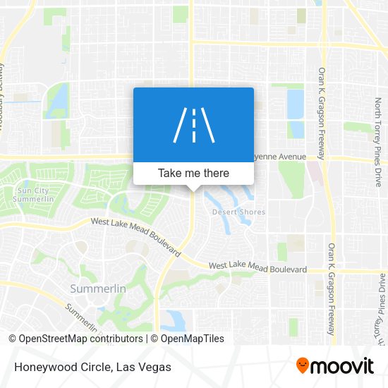 Honeywood Circle map