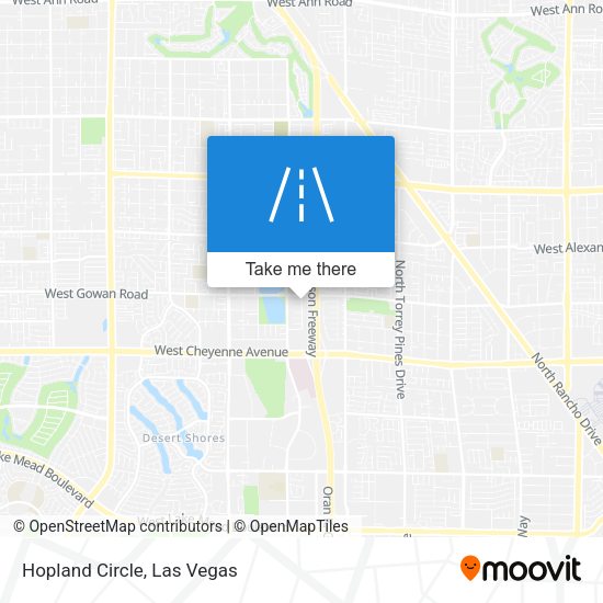 Mapa de Hopland Circle