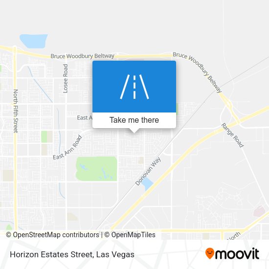 Horizon Estates Street map