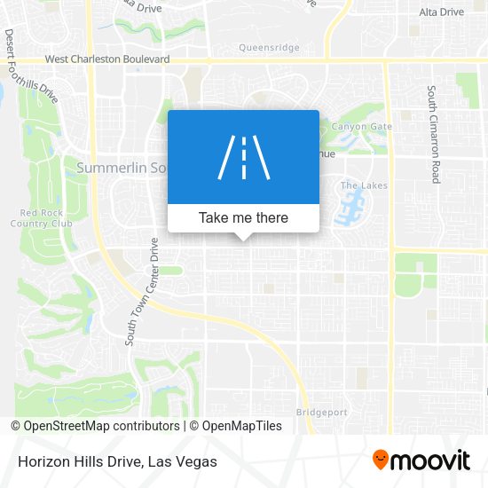 Horizon Hills Drive map