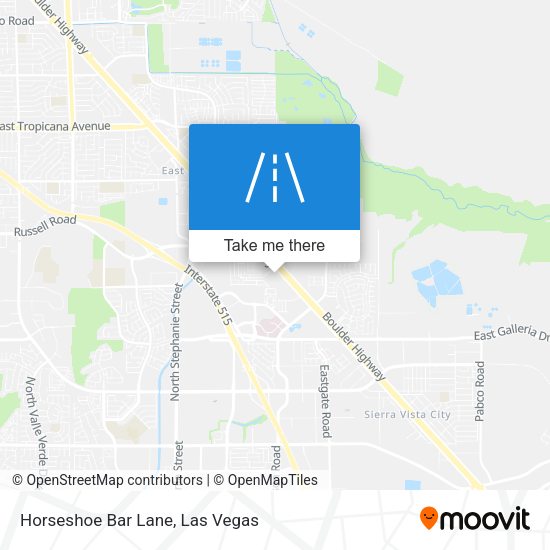 Horseshoe Bar Lane map