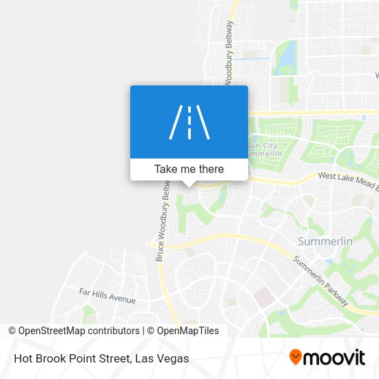 Hot Brook Point Street map