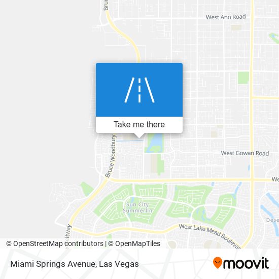 Miami Springs Avenue map