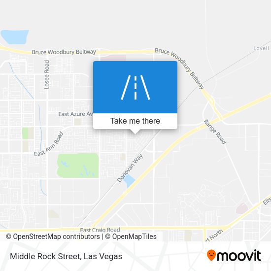 Mapa de Middle Rock Street
