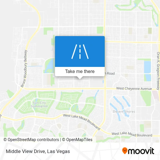 Middle View Drive map