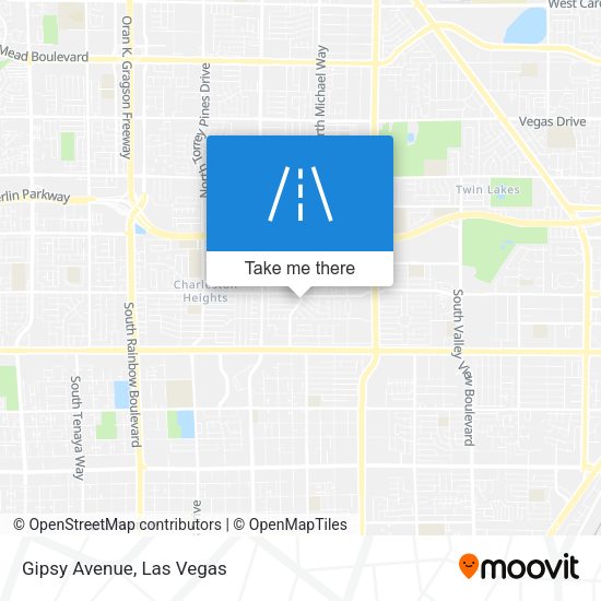 Mapa de Gipsy Avenue