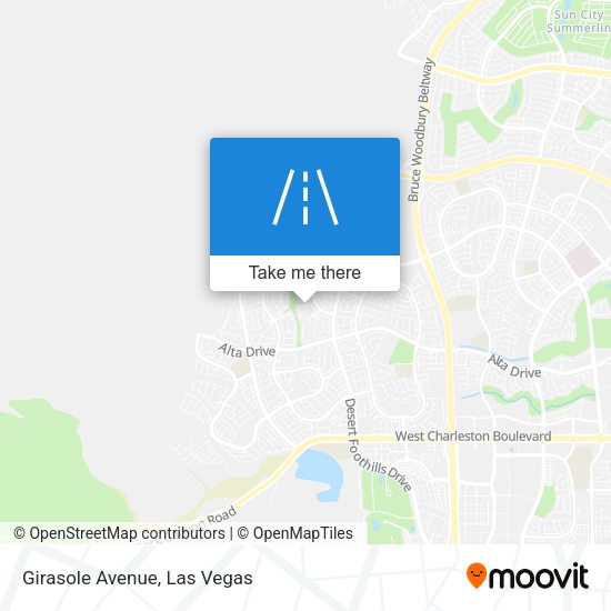 Girasole Avenue map