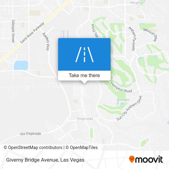Giverny Bridge Avenue map