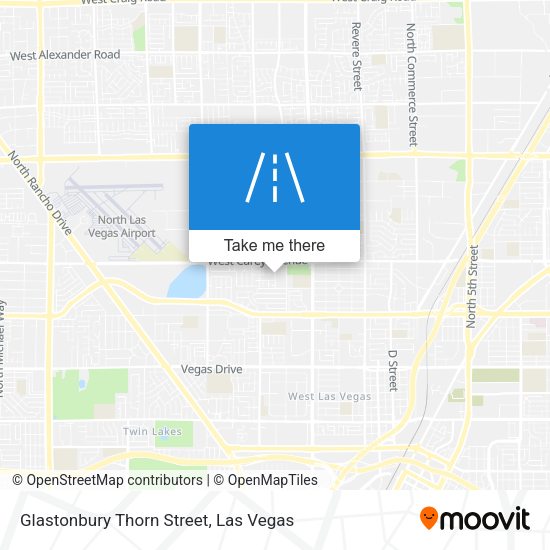 Glastonbury Thorn Street map