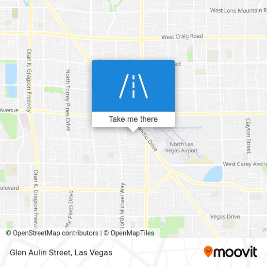 Mapa de Glen Aulin Street