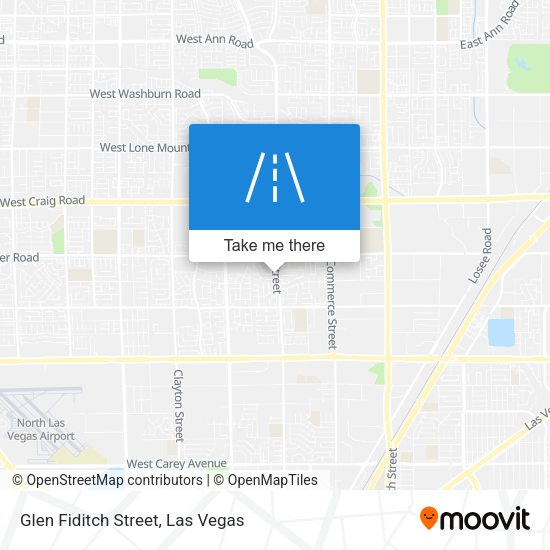 Mapa de Glen Fiditch Street
