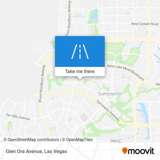 Glen Ora Avenue map