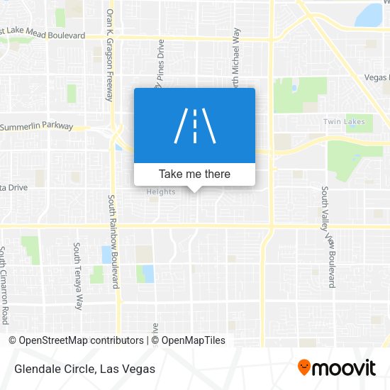 Glendale Circle map