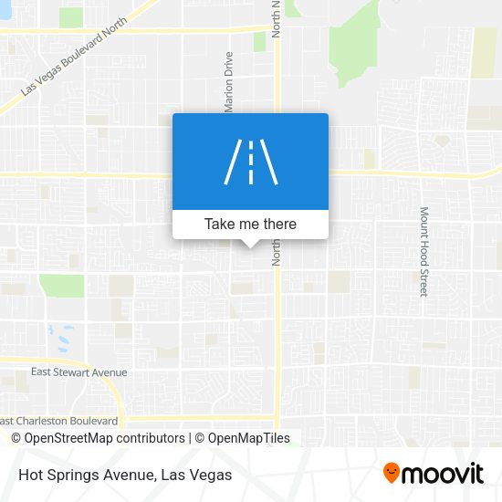 Mapa de Hot Springs Avenue