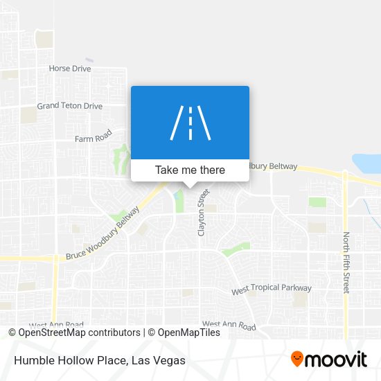 Humble Hollow Place map