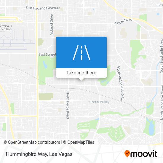 Mapa de Hummingbird Way