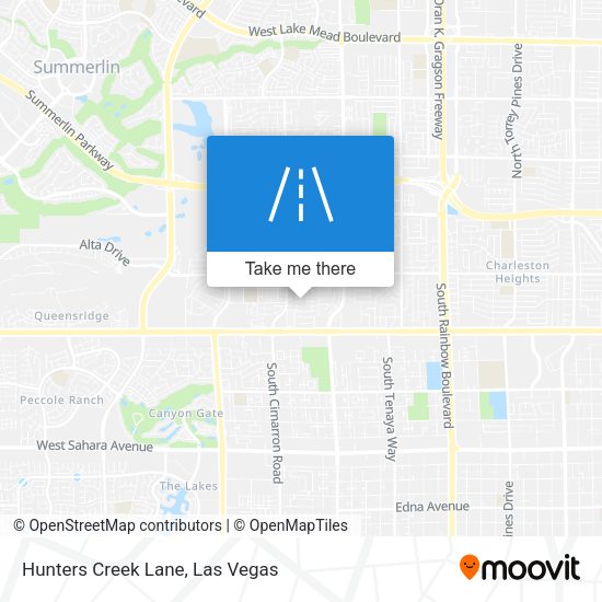 Hunters Creek Lane map