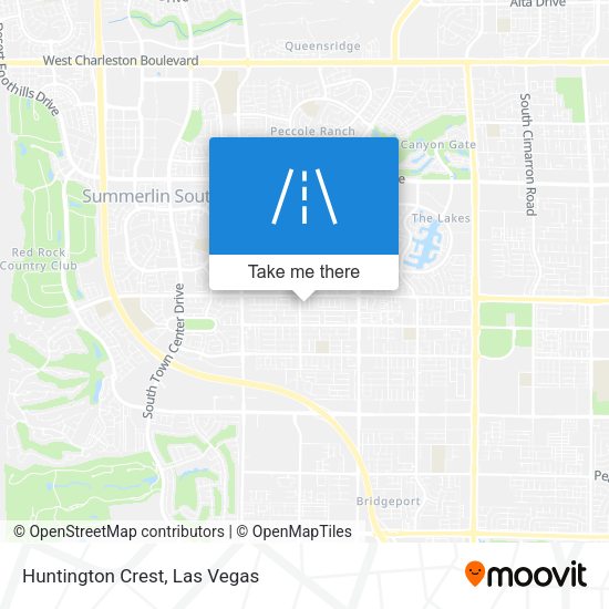 Huntington Crest map