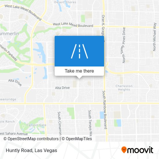 Mapa de Huntly Road