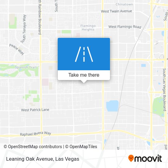 Mapa de Leaning Oak Avenue
