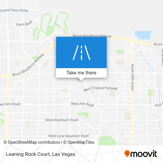 Leaning Rock Court map