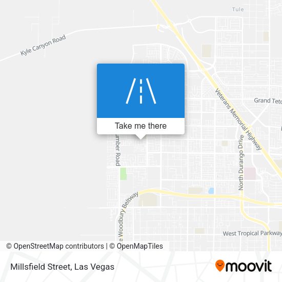Millsfield Street map