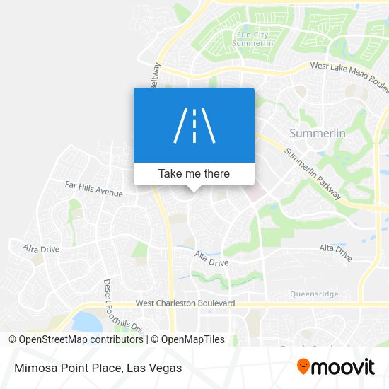 Mimosa Point Place map