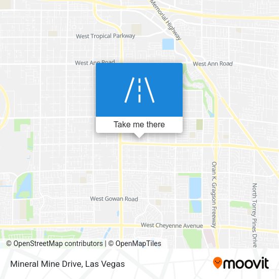 Mineral Mine Drive map