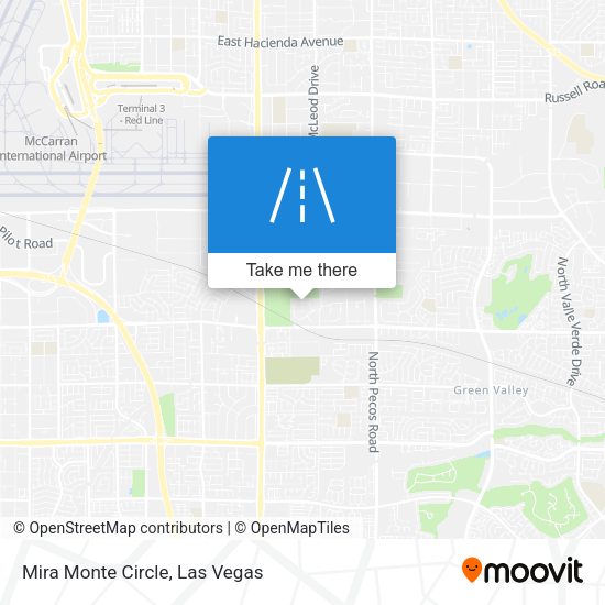 Mira Monte Circle map