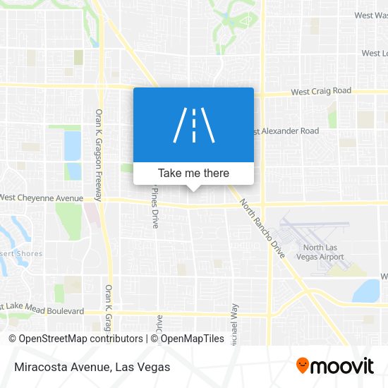 Mapa de Miracosta Avenue
