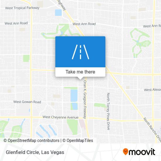 Mapa de Glenfield Circle