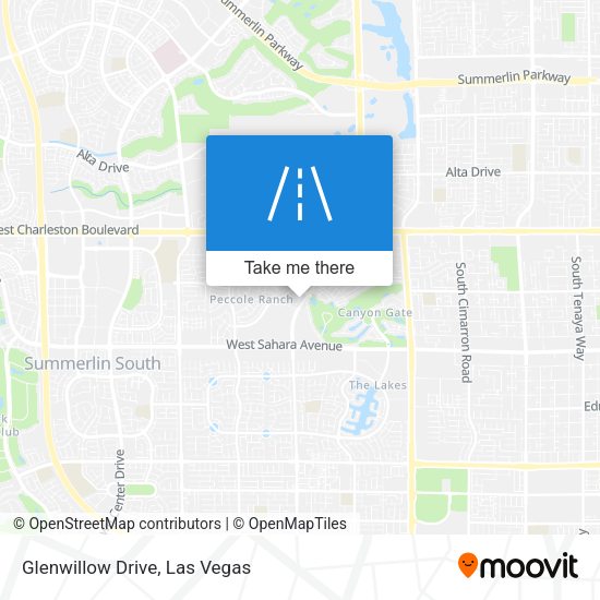 Glenwillow Drive map