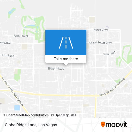 Globe Ridge Lane map