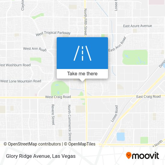 Glory Ridge Avenue map
